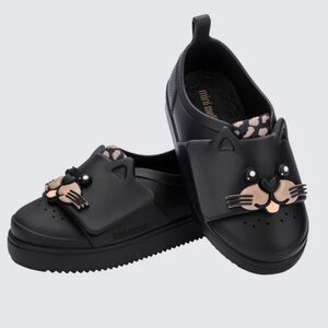 Mini Melissa Jelly Pop Safari Sneakers Black - Size 9